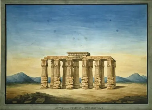 Ruins of the Temple of Hermopolis, by Dominique Vivant Denon