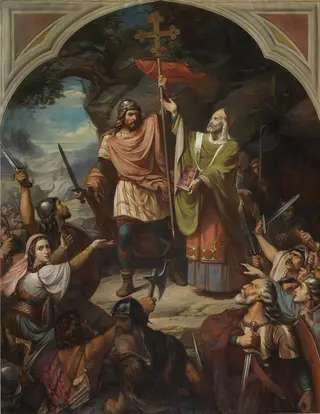 Don Pelayo en Covadonga
