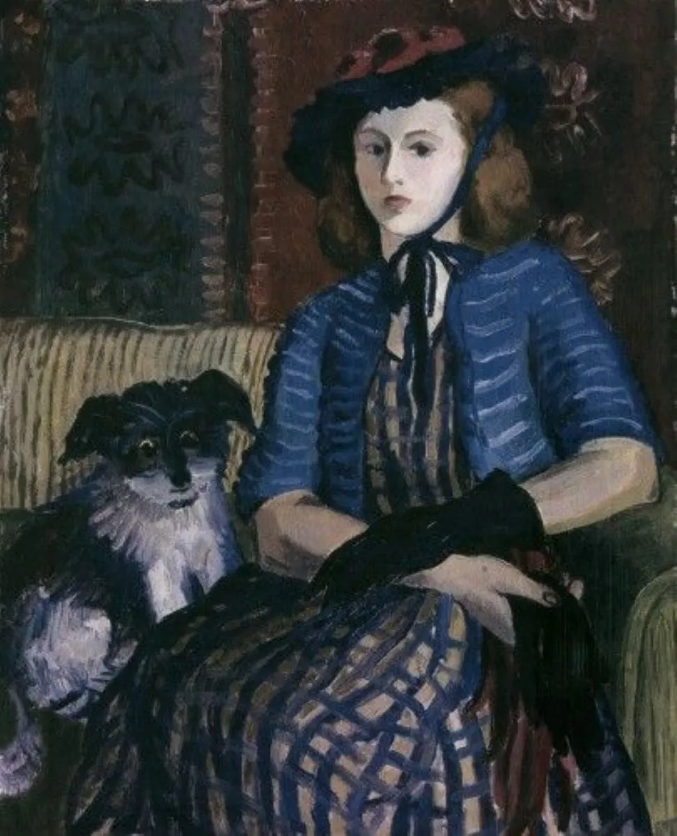 Fată în albastru, by Dona Niculina Delavrancea, unspecified