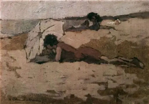 Femeie pe plajă, by Dona Niculina Delavrancea