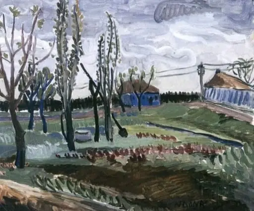 Peisaj cu grădină, by Dona Niculina Delavrancea