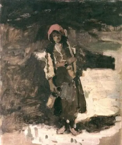 Țărancă cu cofă, by Dona Niculina Delavrancea