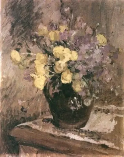 Ulcică cu flori galbene, by Dona Niculina Delavrancea