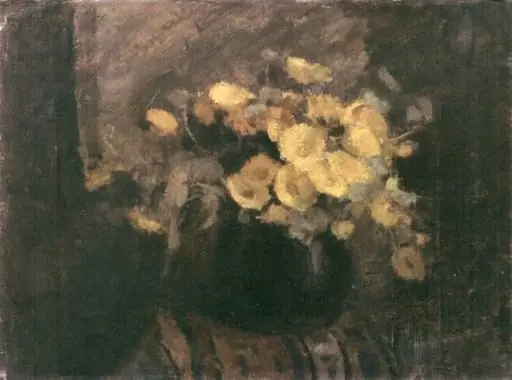 Vas cu flori galbene, by Dona Niculina Delavrancea