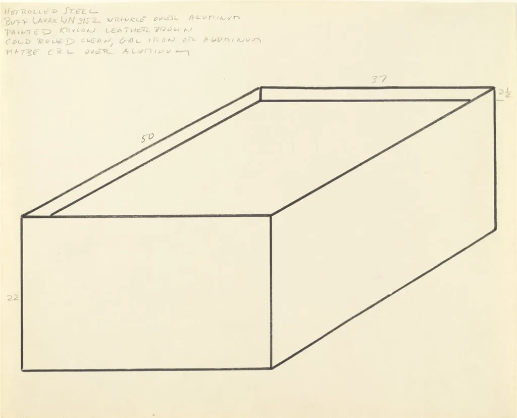 Untitled, by Donald Judd, graphite, 1965
