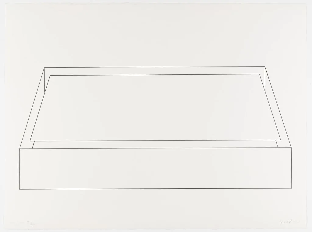 Untitled, by Donald Judd, ink, 1974