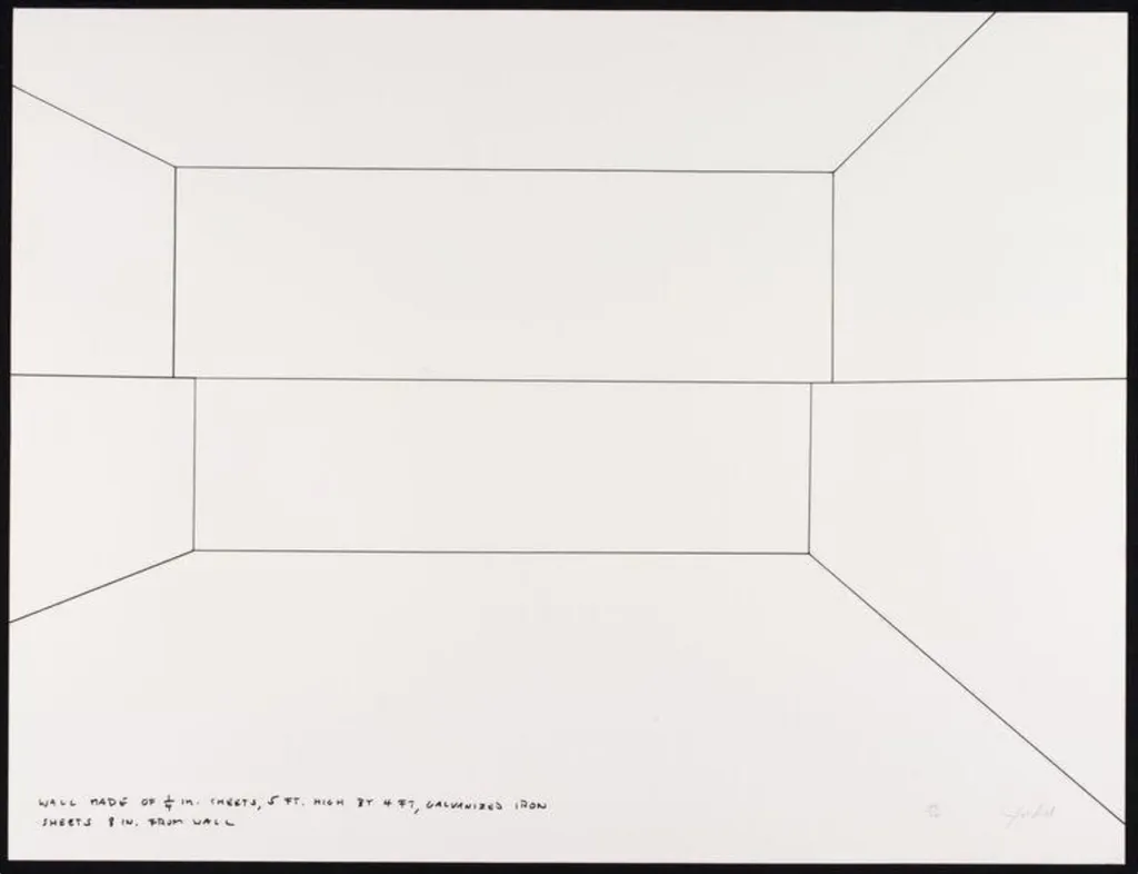 Untitled, by Donald Judd, ink, 1970