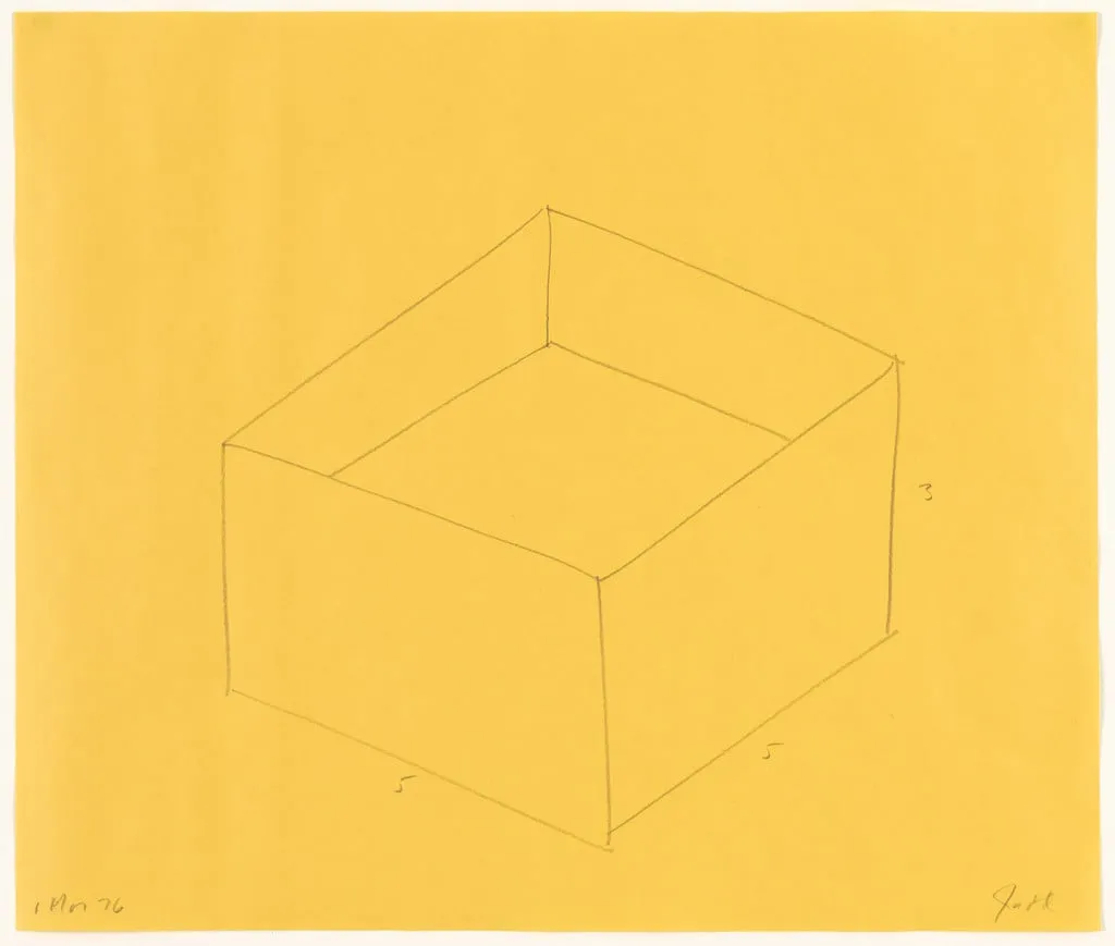 Untitled, by Donald Judd, graphite, 1976