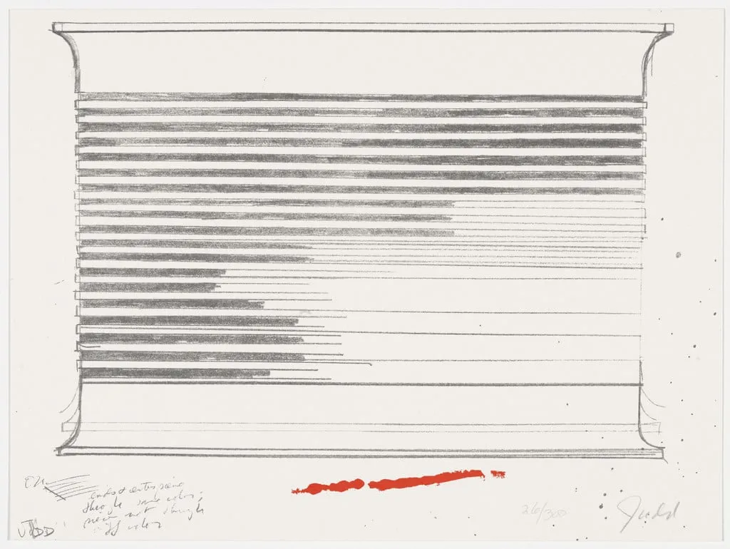 Untitled, by Donald Judd, ink, 1973