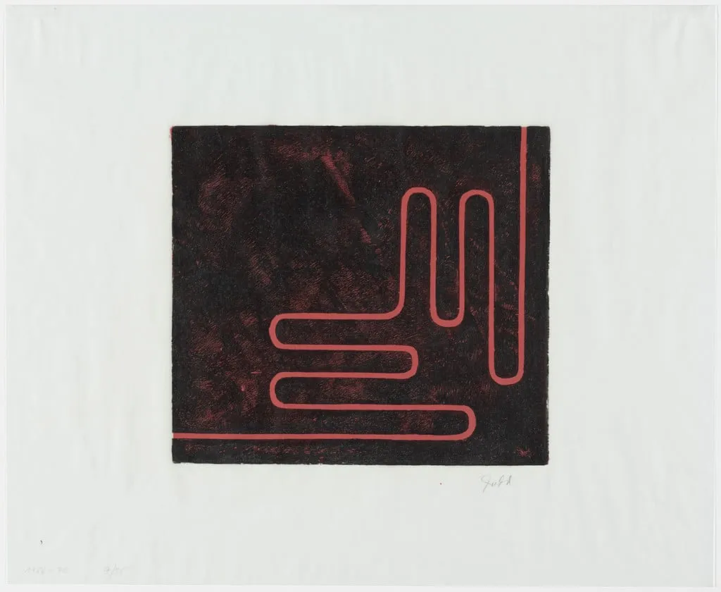 Untitled, by Donald Judd, ink, 1970