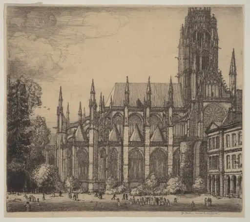 St. Ouen, Rouen, by Donald Shaw MacLaughlan