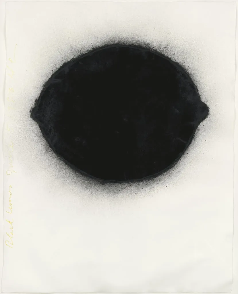 Untitled, by Donald Sultan, charcoal, 1986