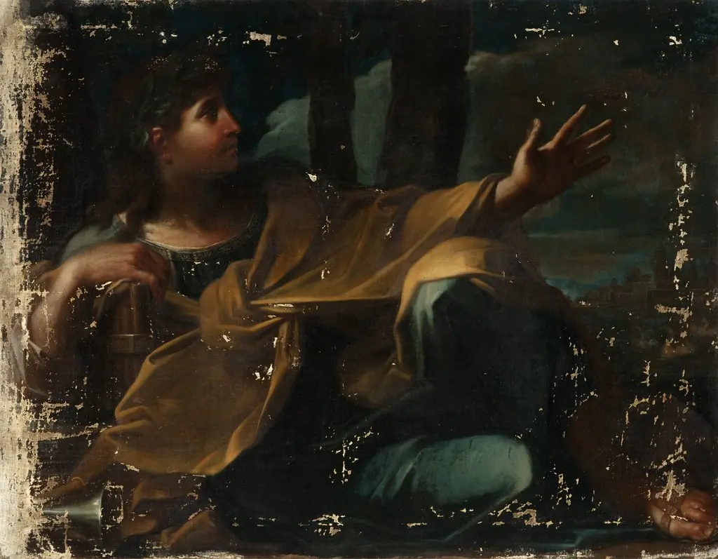 Bekränzte Muse, by Donato Creti