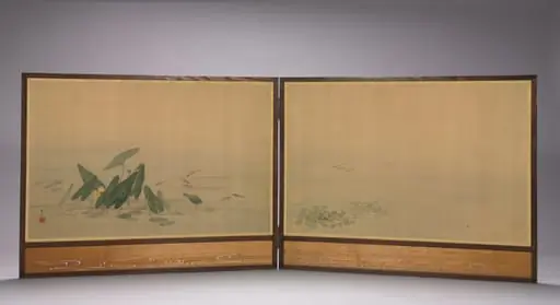 Fish in a Lotus Pond, by Donshu Ohara