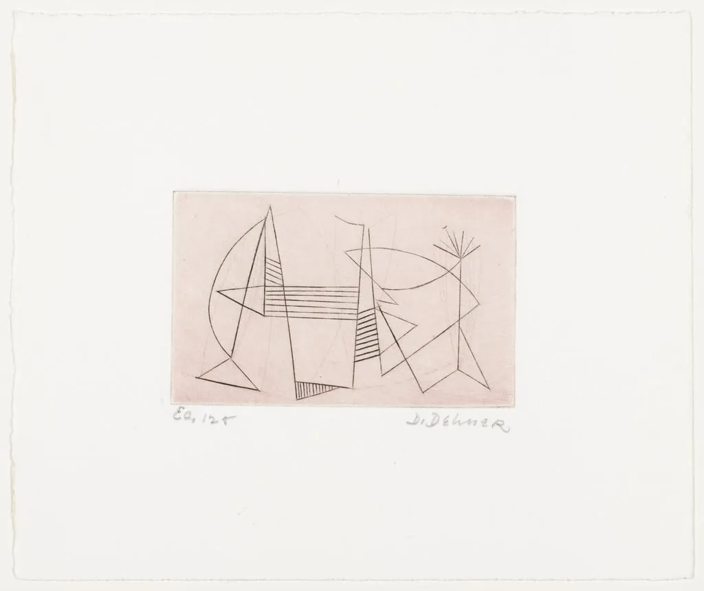 Untitled, by Dorothy Dehner, ink, 1953
