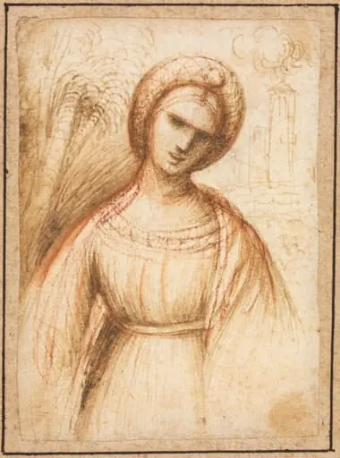 Lady in a Landscape (recto), by Dosso Dossi