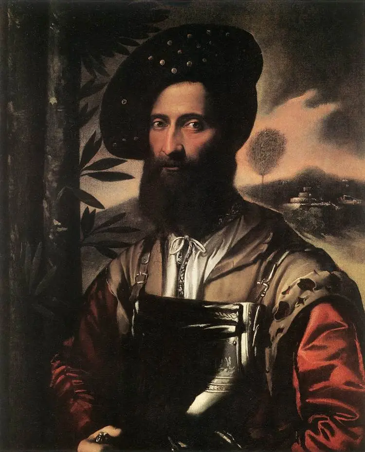 Portrait of a warrior, by Dosso Dossi