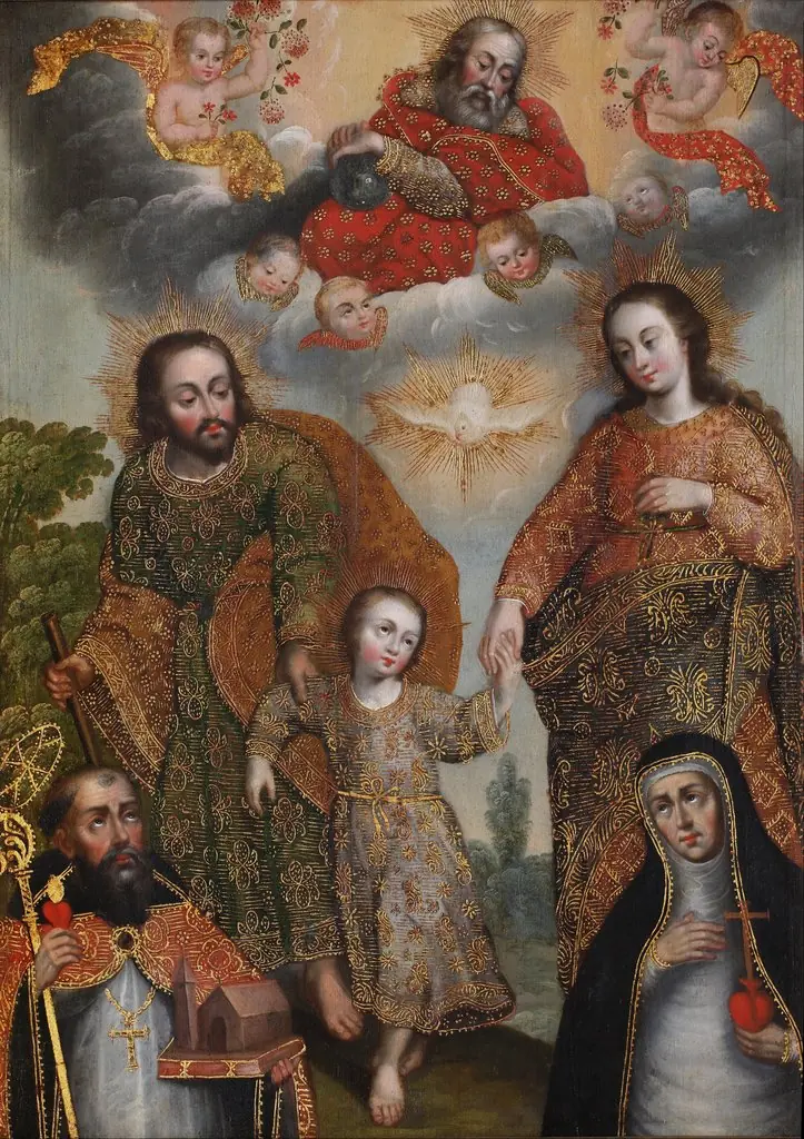 Double Trinity with Saint Augustine and Saint Catherine of Siena, 1700