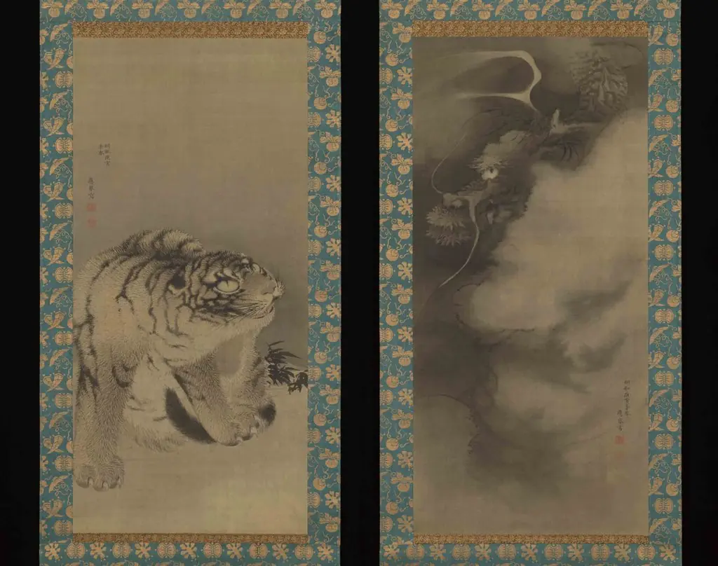 Dragon and Tiger 龍虎図 (Ryūko zu)