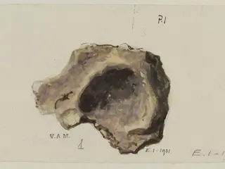 Drawing of Central Asian pottery