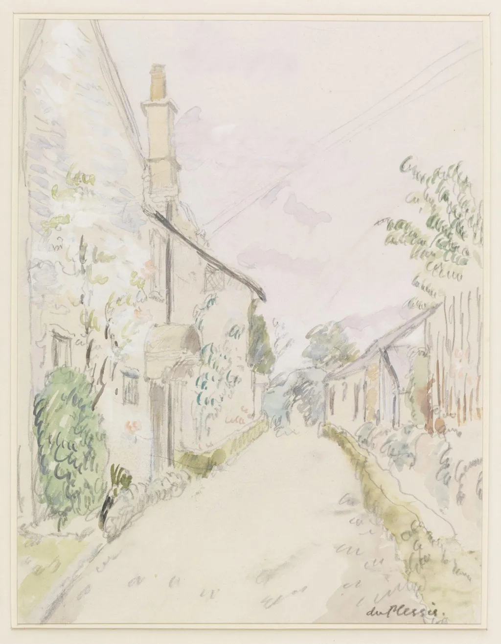 Warrens, Churchill, by Du Plessis, watercolor, 1940