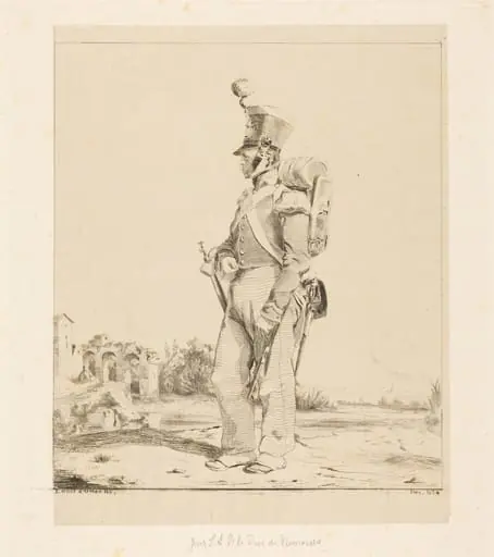 Infantryman, by Duc de Nemours, Louis d' Orléans