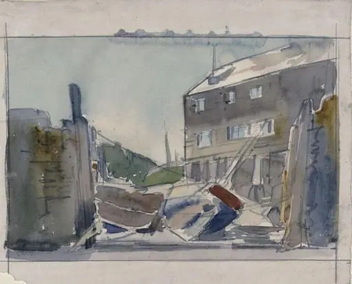 Shipyard at Padstow, by Dugald Sutherland MacColl