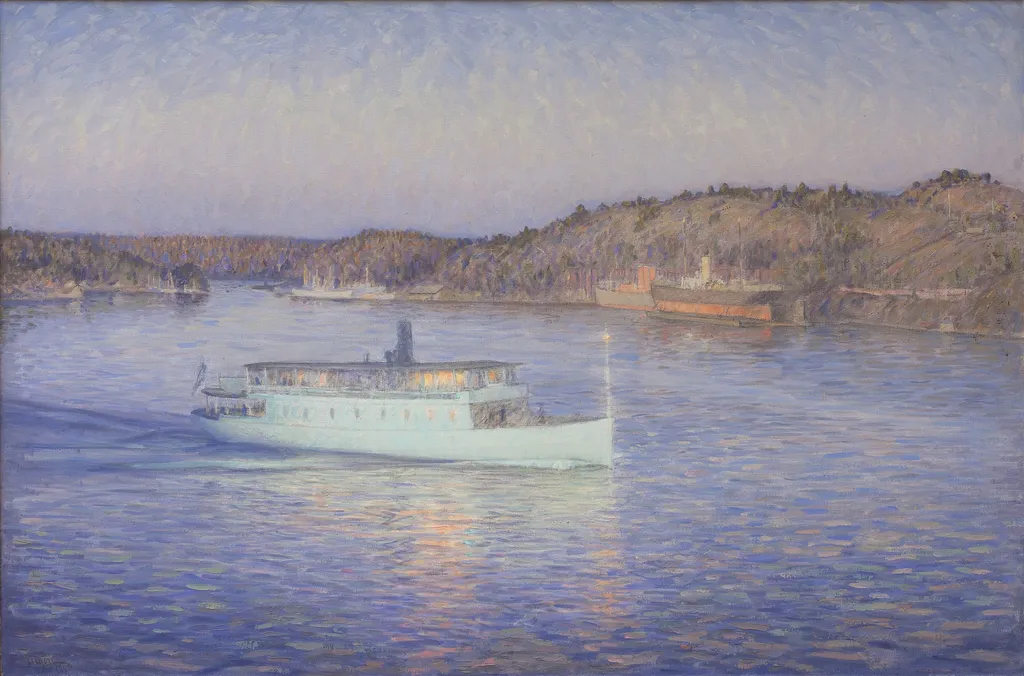 The White Boat, by Duke of Närke Prince Eugen, oil, 1906