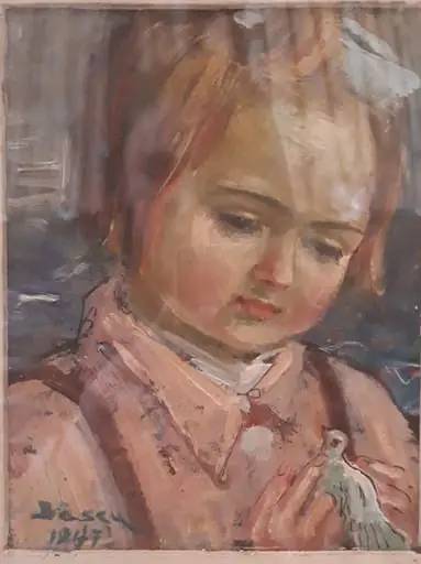 Portret de fetiță, by Dumitru Bâșcu