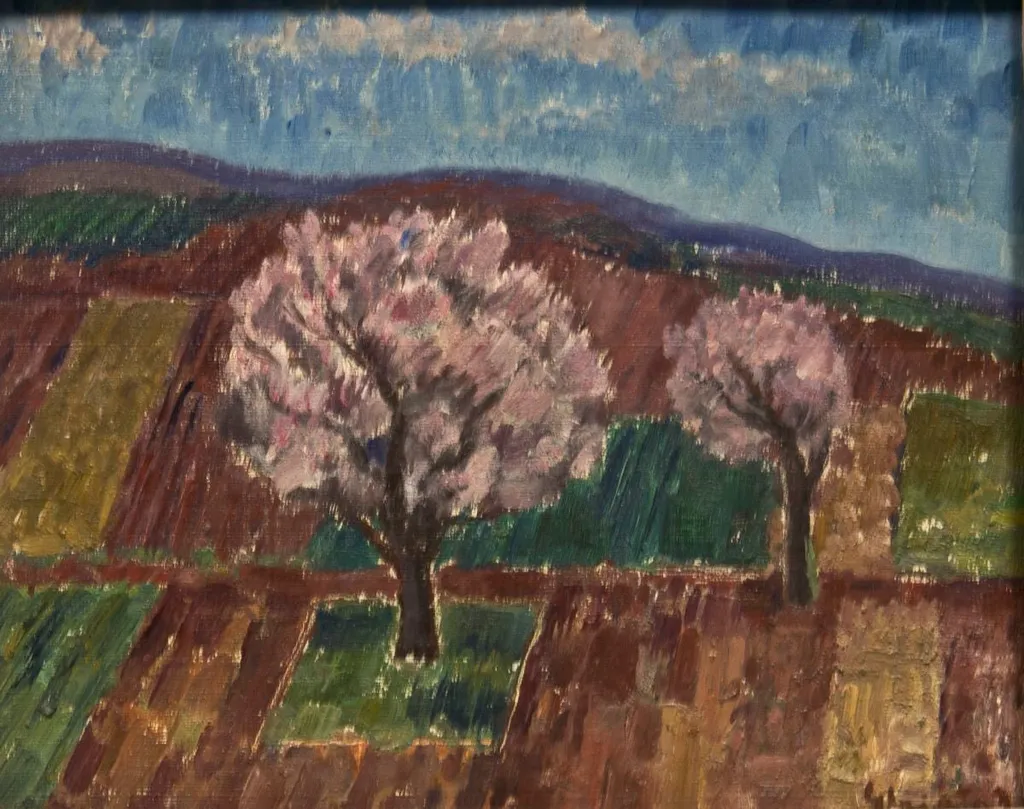 Cireși înfloriți, by Dumitru Ghiață, unspecified, 1941