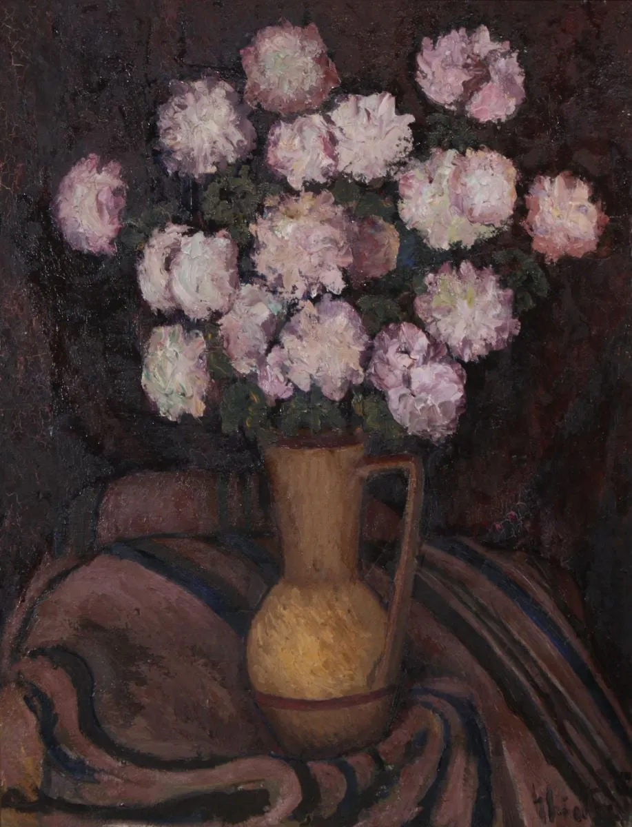Flori (Vas cu flori), by Dumitru Ghiață, 1938