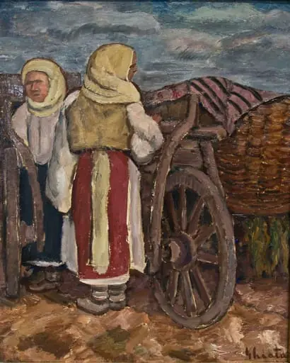 Lângă car, by Dumitru Ghiață