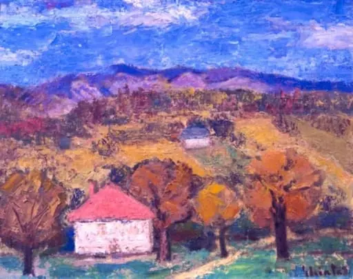 Peisaj de deal, by Dumitru Ghiață