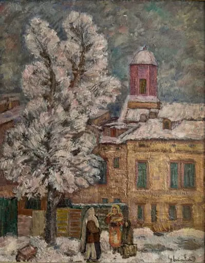 Peisaj de iarnă, by Dumitru Ghiață