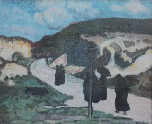 Peisaj din Balcic, by Dumitru Ghiață