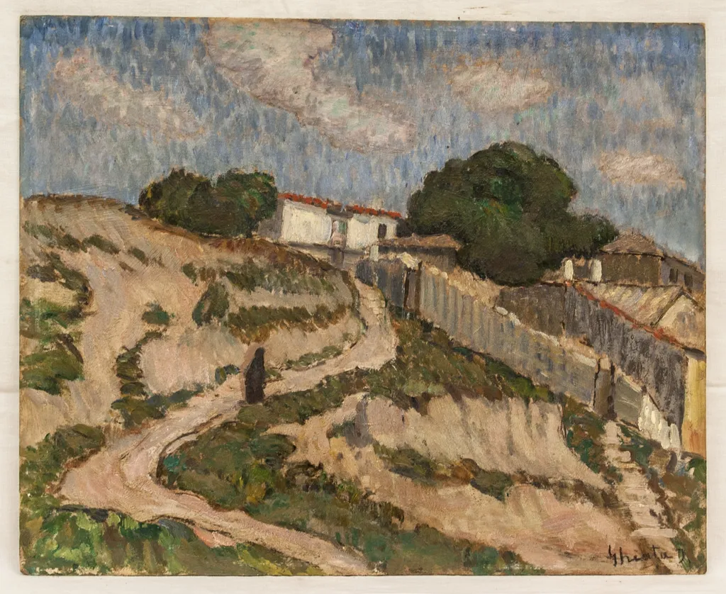 Peisaj dobrogean, by Dumitru Ghiață, 1938