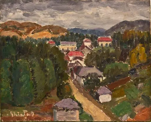 Peisaj la Baia de aramă, by Dumitru Ghiață
