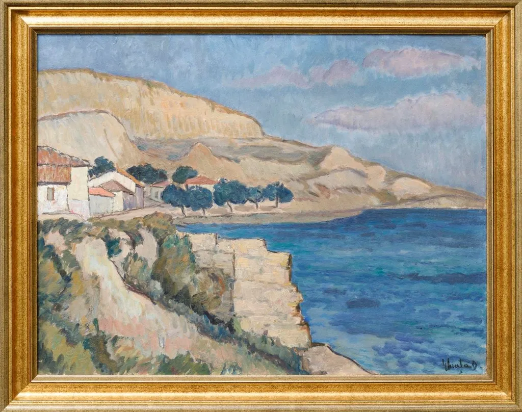 Peisaj la mare, by Dumitru Ghiață, unspecified, 1934