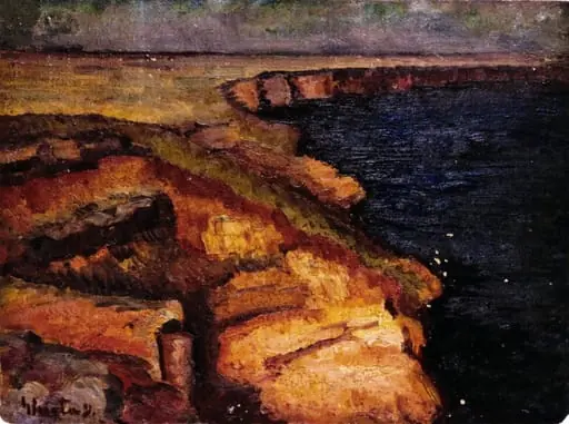 Peisaj marin - Caliacra, by Dumitru Ghiață