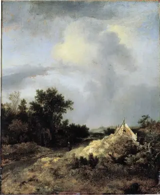 Dune Landscape with Fence, ca. 1647