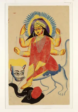 Durga and Jagaddhatri, 1885
