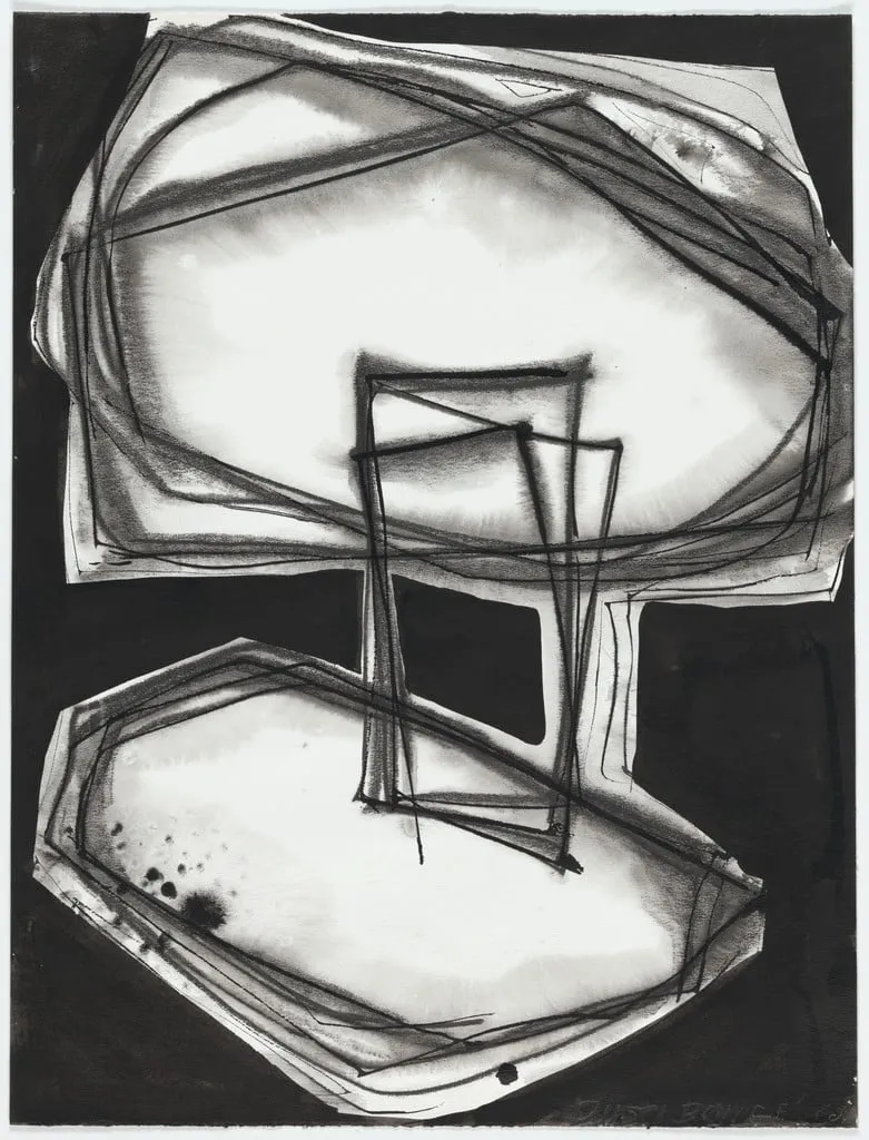 Untitled, by Dusti Bongé, ink, 1960
