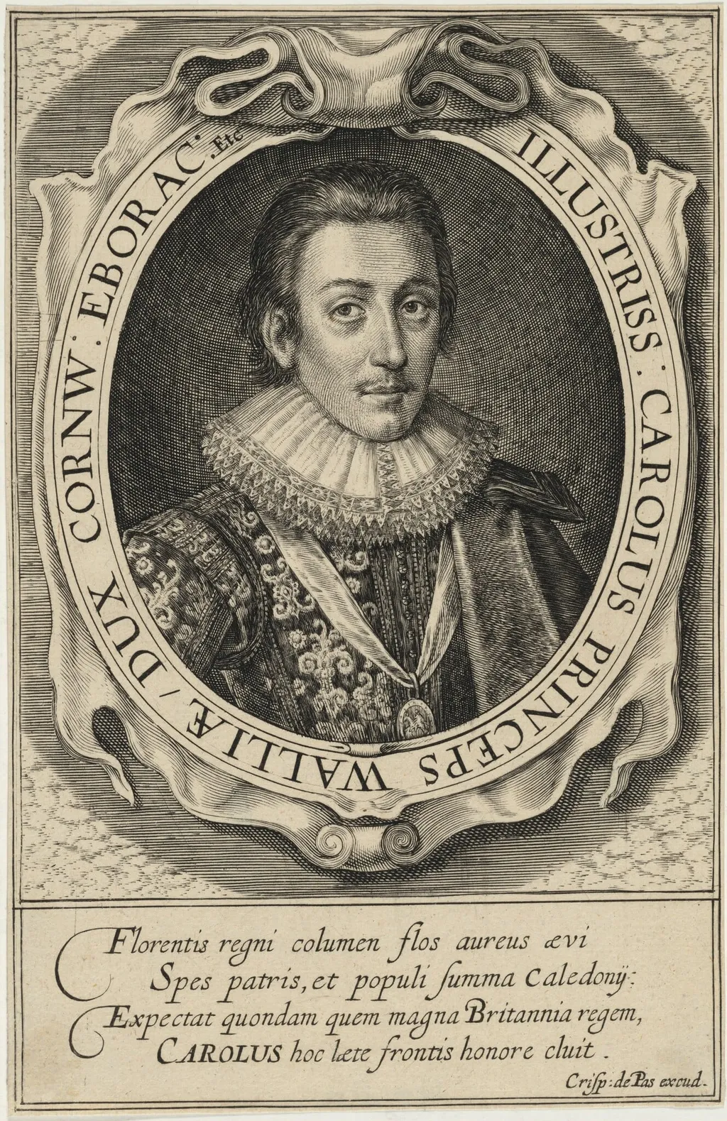 Charles I, Prince of Wales, by Dutch 16th Century, ink, 1550