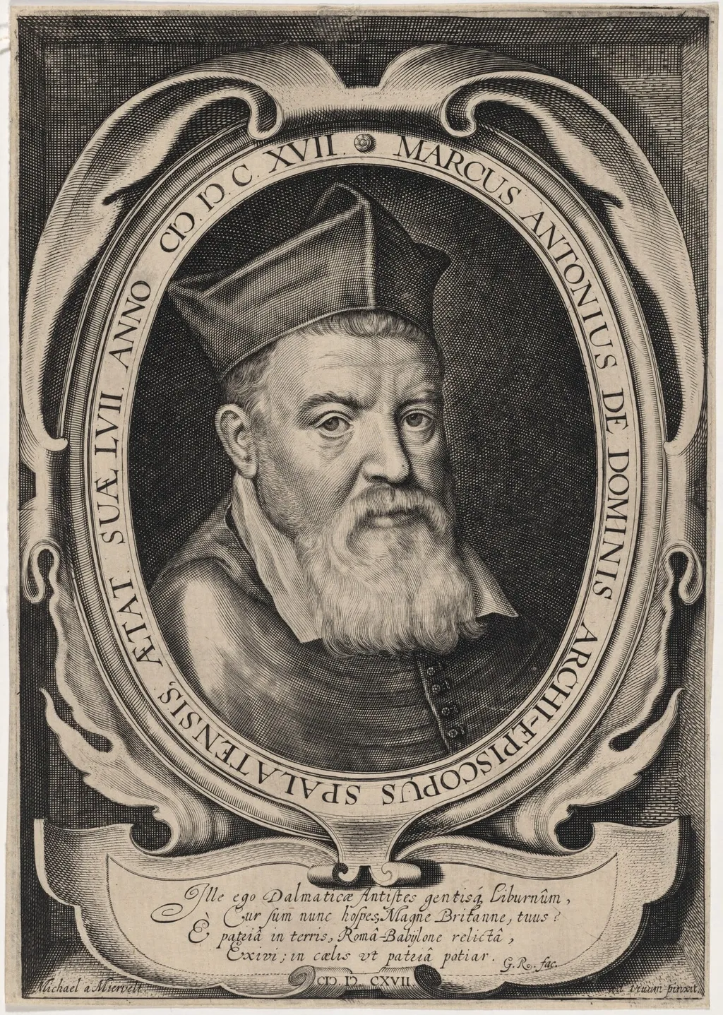 Marc Antonio de Dominis, by Dutch 16th Century, ink, 1550