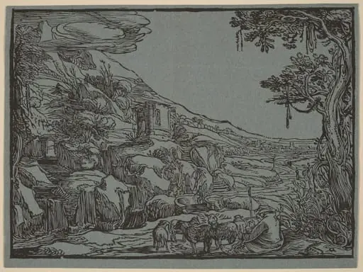 Arcadian Landscape, by Dutch 17th Century