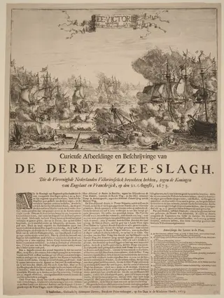 De Derde Zee-slagh (The Third Sea Battle), by Dutch 17th Century