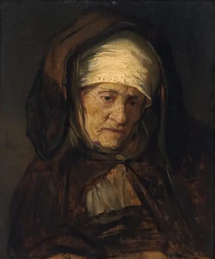 Head of an Aged Woman, by Dutch 17th Century