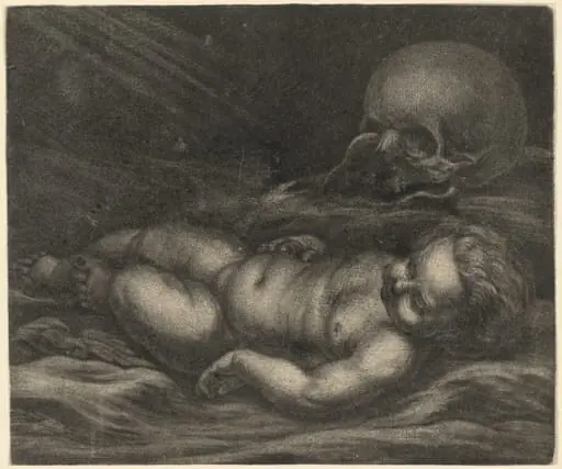 Memento Mori, by Dutch 17th Century