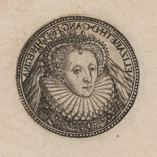 Queen Elizabeth [left half], by Dutch 17th Century