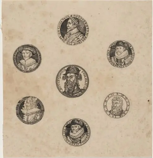 Sheet of Seven Roundels with Portraits, by Dutch 17th Century